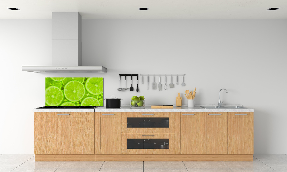 Cooker splashback Lime