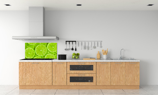 Cooker splashback Lime