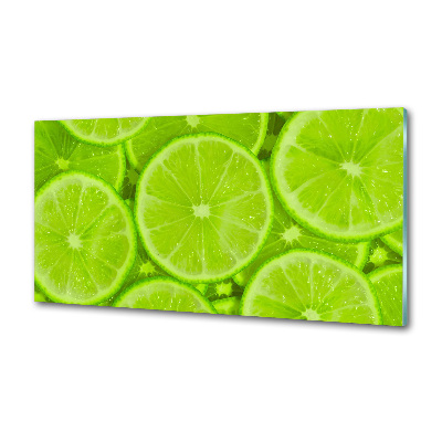 Cooker splashback Lime