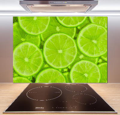 Cooker splashback Lime