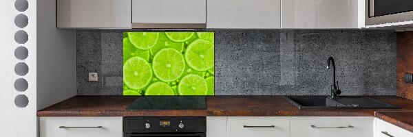 Cooker splashback Lime