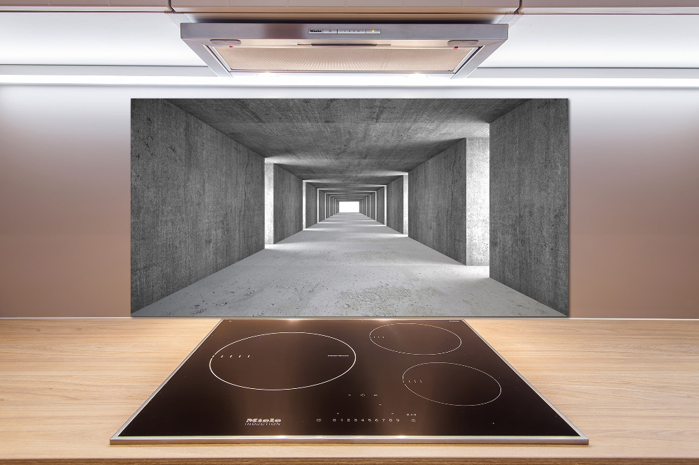 Cooker splashback Concrete tunnel