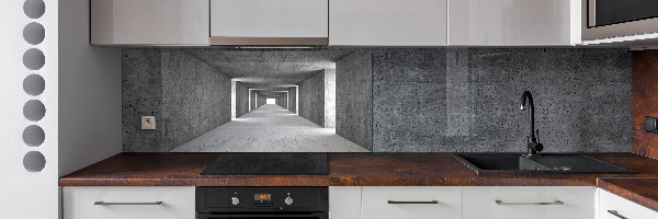 Cooker splashback Concrete tunnel