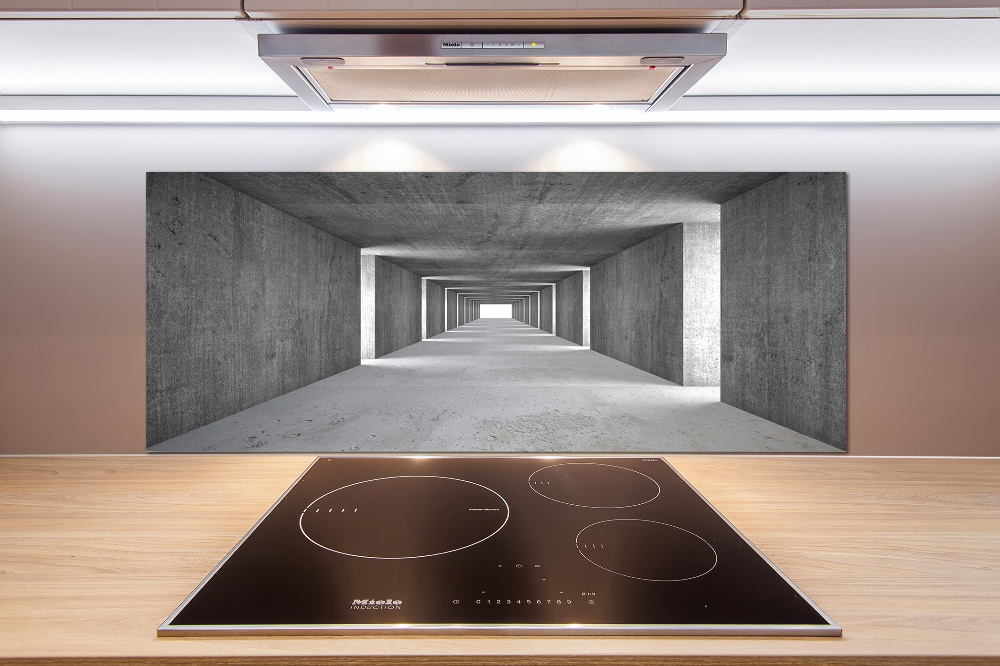 Cooker splashback Concrete tunnel