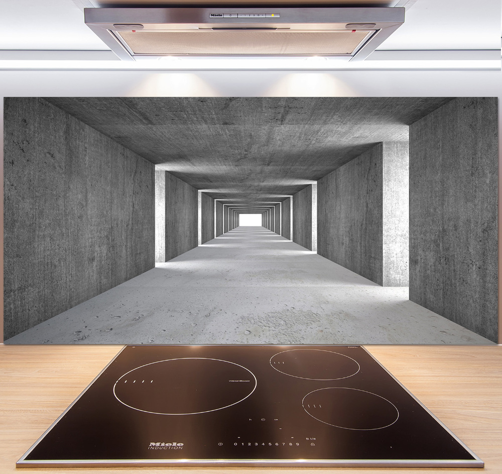 Cooker splashback Concrete tunnel