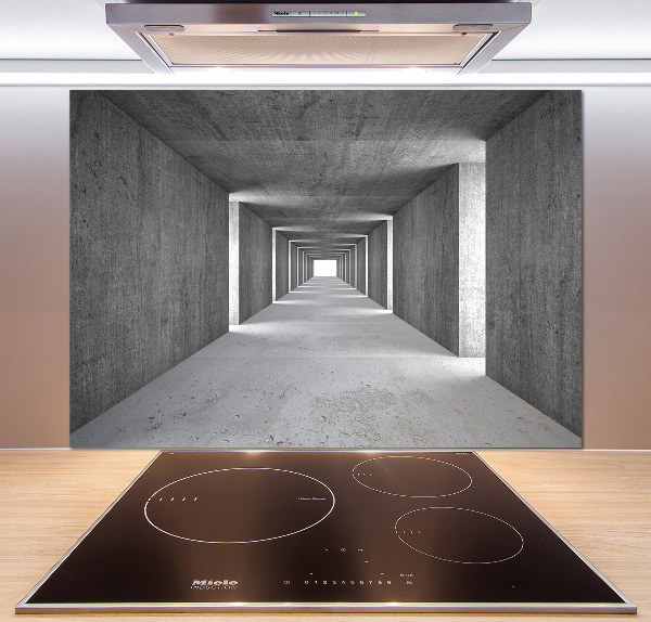 Cooker splashback Concrete tunnel