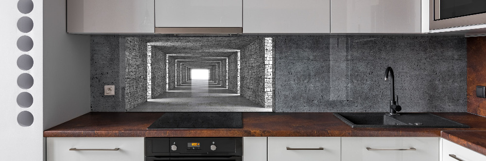 Cooker splashback Brick tunnel