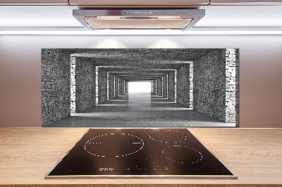 Cooker splashback Brick tunnel