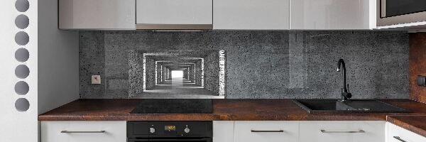 Cooker splashback Brick tunnel