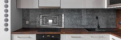 Cooker splashback Brick tunnel