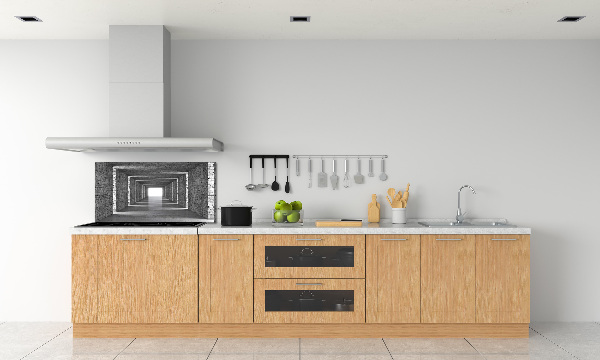 Cooker splashback Brick tunnel