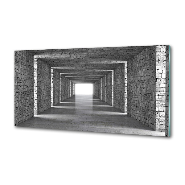 Cooker splashback Brick tunnel