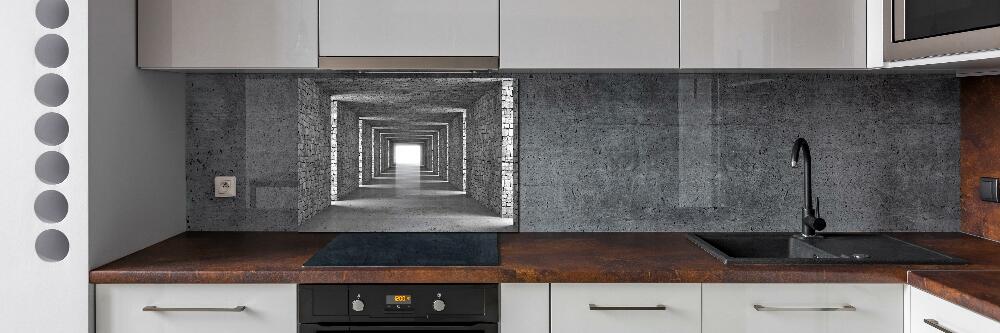 Cooker splashback Brick tunnel