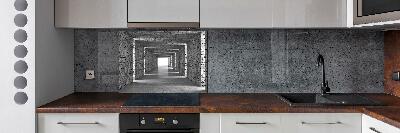 Cooker splashback Brick tunnel