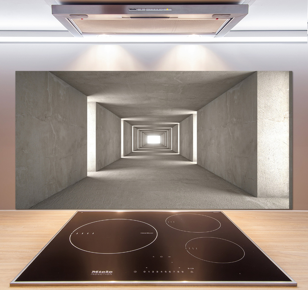 Cooker splashback Concrete tunnel