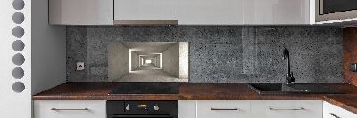 Cooker splashback Concrete tunnel