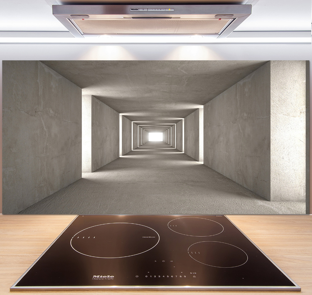 Cooker splashback Concrete tunnel