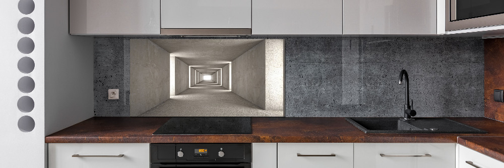 Cooker splashback Concrete tunnel