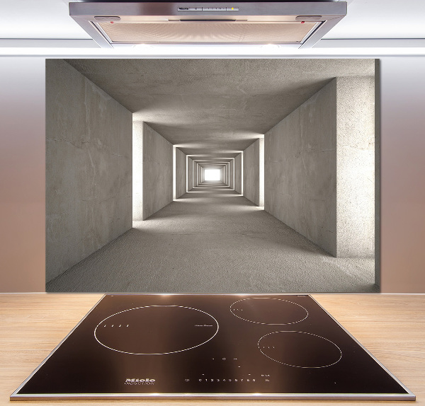 Cooker splashback Concrete tunnel