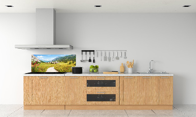 Kitchen splashback Pasture in the Alps