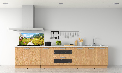 Kitchen splashback Pasture in the Alps