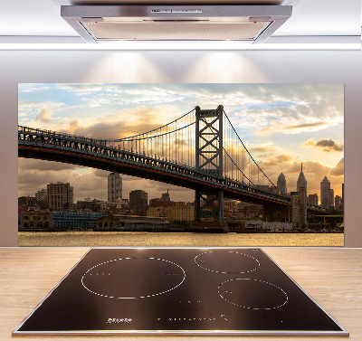 Cooker splashback Philadelphia bridge