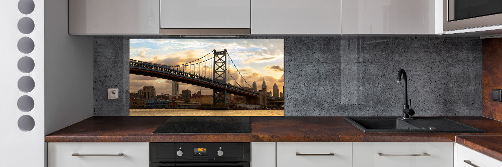 Cooker splashback Philadelphia bridge