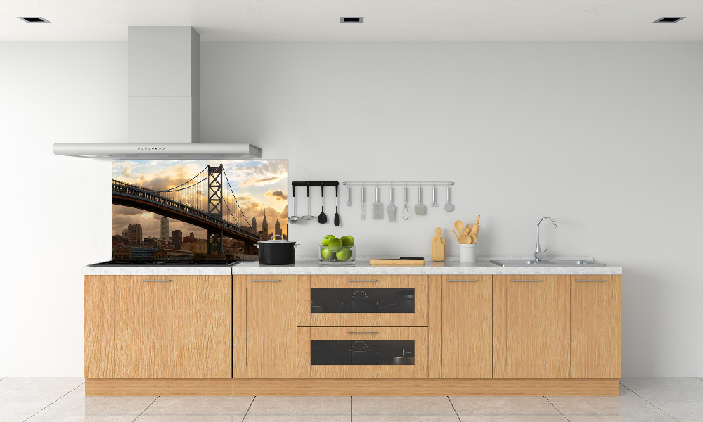 Cooker splashback Philadelphia bridge