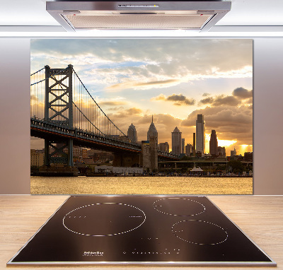 Cooker splashback Philadelphia bridge