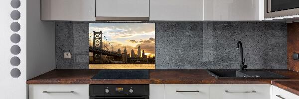 Cooker splashback Philadelphia bridge