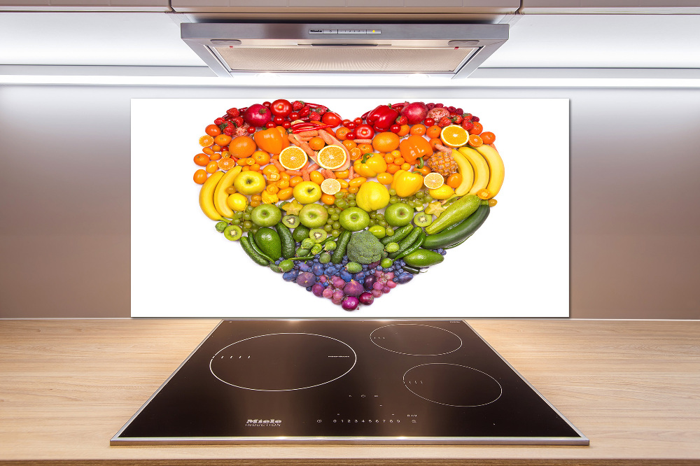 Cooker splashback Vegetable heart