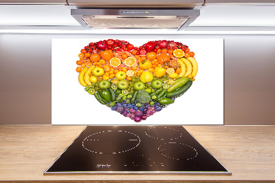 Cooker splashback Vegetable heart