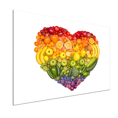 Cooker splashback Vegetable heart