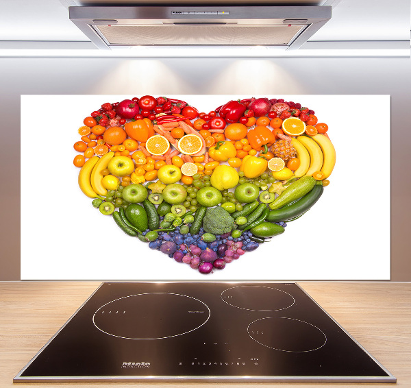 Cooker splashback Vegetable heart