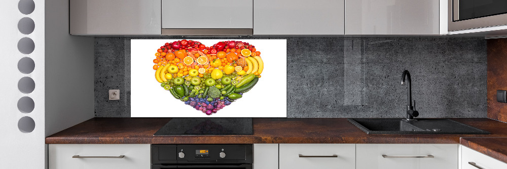 Cooker splashback Vegetable heart