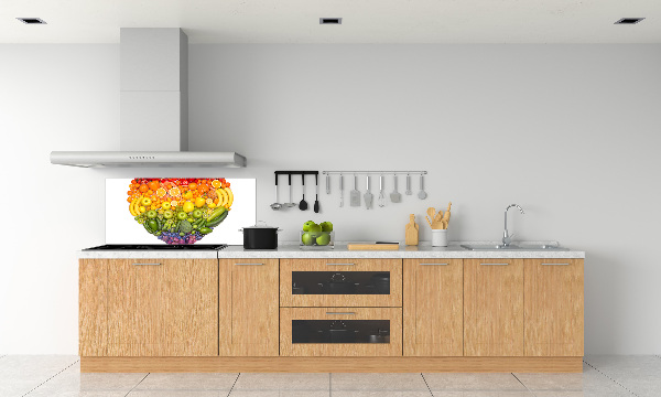 Cooker splashback Vegetable heart