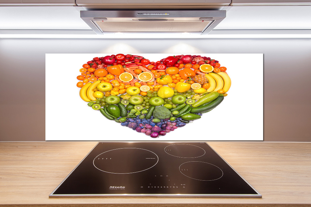 Cooker splashback Vegetable heart