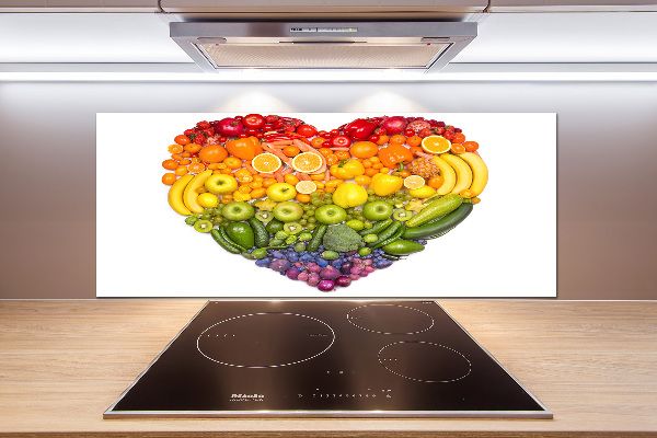 Cooker splashback Vegetable heart