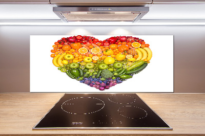 Cooker splashback Vegetable heart