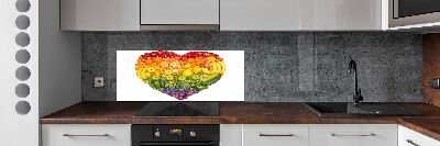 Cooker splashback Vegetable heart