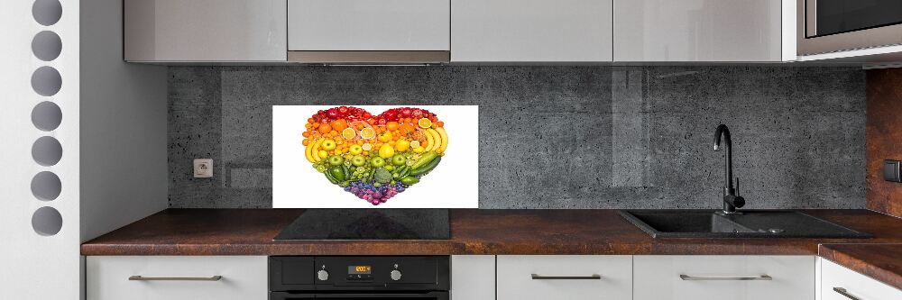 Cooker splashback Vegetable heart