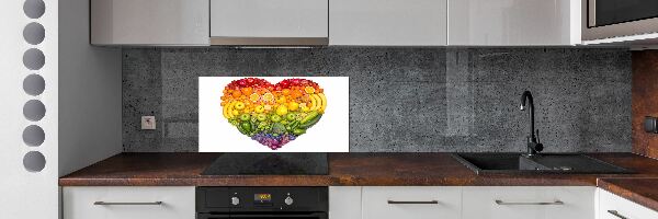 Cooker splashback Vegetable heart