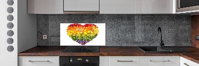 Cooker splashback Vegetable heart