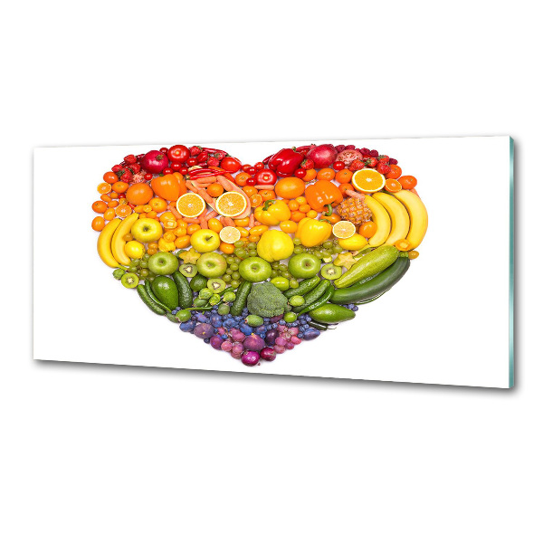 Cooker splashback Vegetable heart