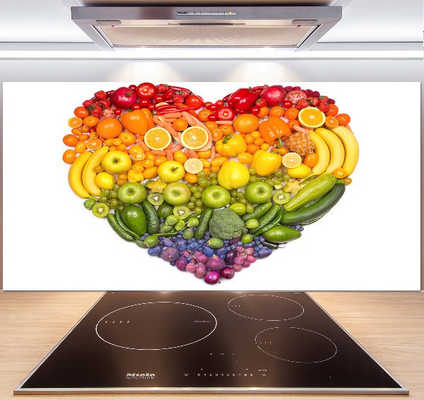 Cooker splashback Vegetable heart