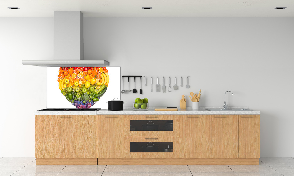 Cooker splashback Vegetable heart