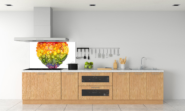 Cooker splashback Vegetable heart