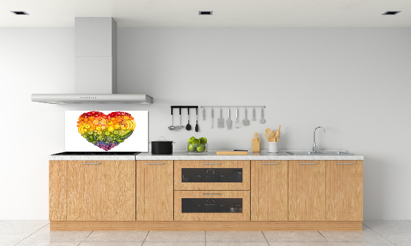 Cooker splashback Vegetable heart