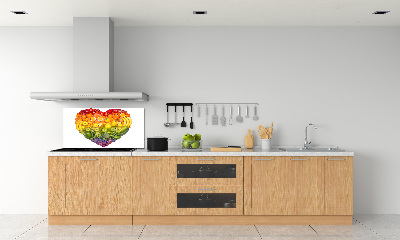 Cooker splashback Vegetable heart