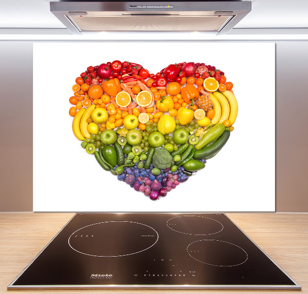 Cooker splashback Vegetable heart